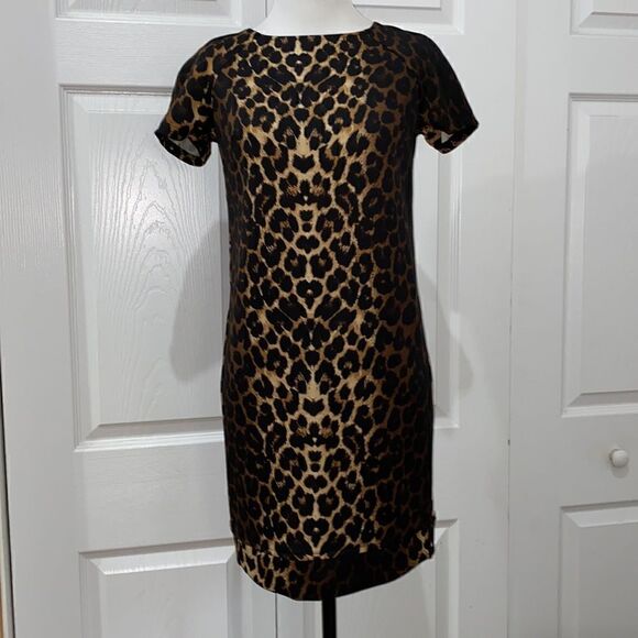 Bar III Leopard Ombre Bodycon Shift Dress - Picture 3 of 12